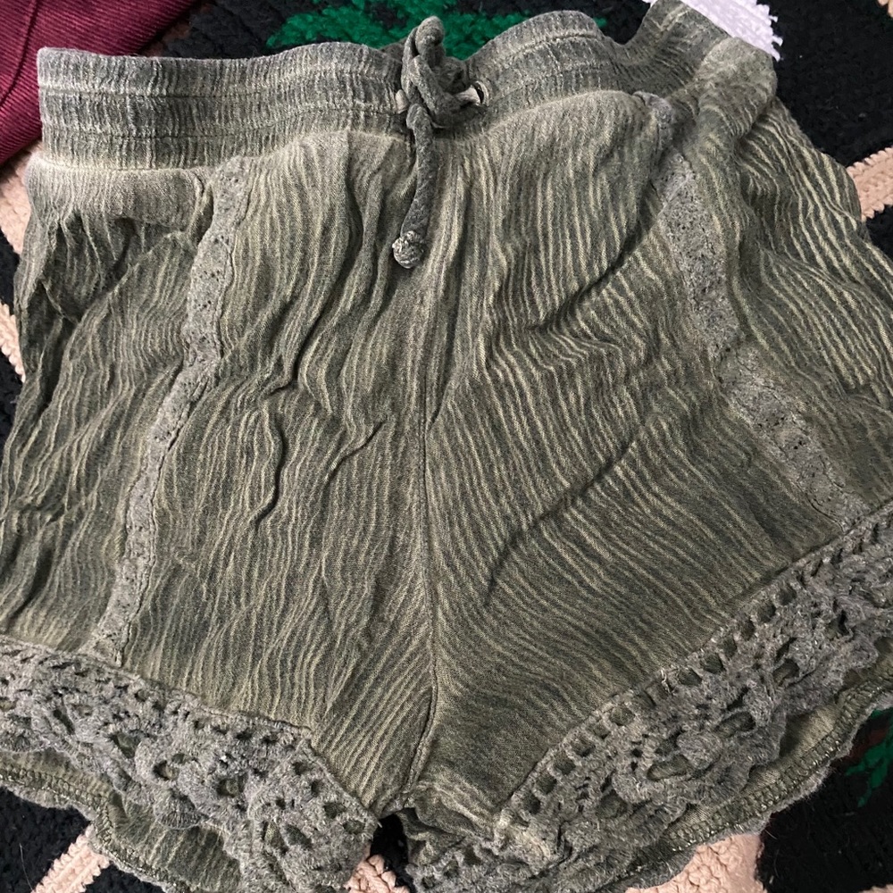 Olive green shorts